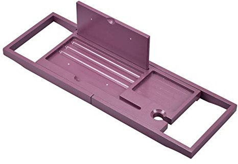 Bandejas para bañera, Soporte para bañera, Multifuncional, retráctil, Antideslizante, para el hogar (Color: Morado, tamaño: 60 x 20 cm) (Morado 60 x 20 cm)