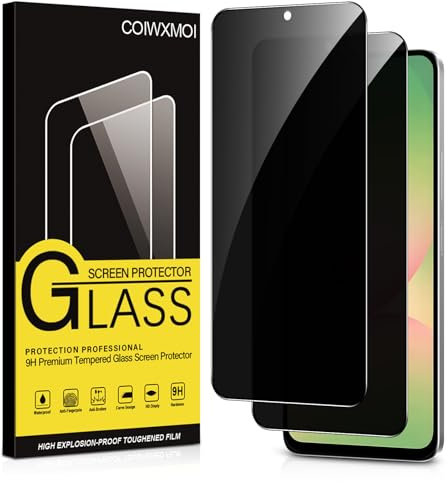 Coiwxmoi Privacy Pellicola Protettiva per Samsung Galaxy A56 2 Pezzi Vetro Temperato Anti-spia Durezza 9H Senza Bolle Anti-Graffio Ultra Resistente Anti-Spy Anti-Impronta Protezione Schermo