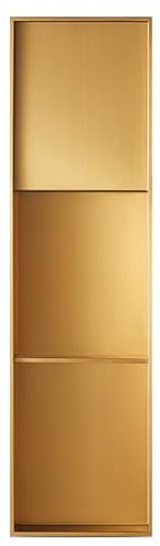 Duschnische, wasserdichte Badezimmerregale, Nassraumnische aus Edelstahl, Dusch-Organizer für Zuhause, Küche, Schlafzimmer, Wohnzimmer, Aufbewahrung von Shampoo und Toile, Gold-F(43.31x12.01x4.02in)