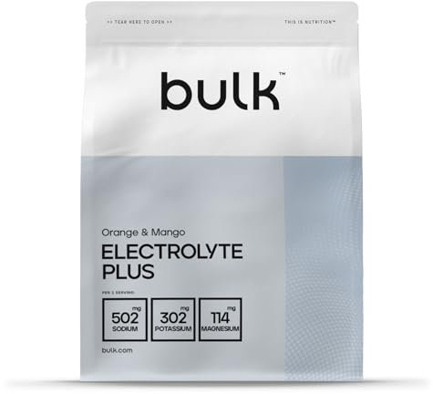 Bulk Electrolyte Plus, Orange & Mango Flavour, 210g, 30 Servings, Replenishes Electrolytes, Boosts Hydration, Supports Muscle Function & Performance, Vegan-Friendly
