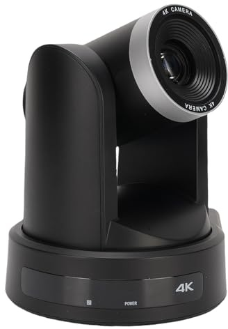Jectse PTZ -Konferenzkamera 10x Optical Zoom AI Automatische Tracking 4K HD Videokonferenzraumkamera -Kamera -System für Business Meeting Lecture (EU-Stecker)
