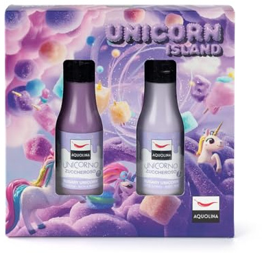 Aquolina Cofanetto Unicorno Zuccheroso - Unicorn Island - Bagno Doccia 125 Ml + Latte Corpo 125 Ml