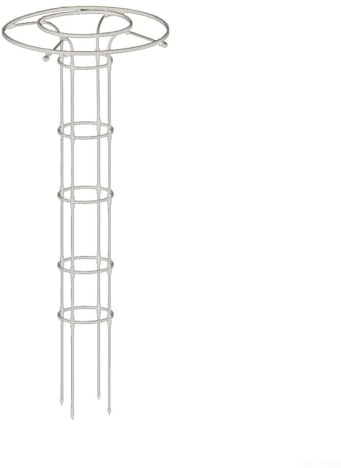 babominimer Cadre de support pour plantes grimpantes d'extérieur pour vignes, roses, tomates et légumes – Structure en PVC blanc avec motif arqué – 90 cm à 210 cm (180 cm)