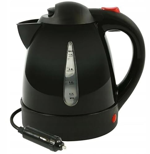 MAT-COMPANY 12 V Wasserkocher 1 Liter | 130 W | Reise- & LKW Fahrzeug, Wohnmobil, Truck