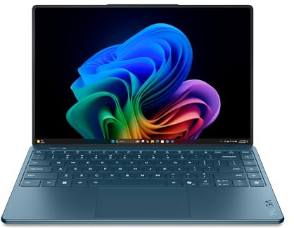 Lenovo Yoga Slim 9 Notebook Copilot+ PC 14” 4K OLED Touch WQUXGA (3840x2400), Intel Core Ultra 7 258V, RAM 32 GB, 1 TB SSD, WiFi 7, Windows 11 Home - Tidal Teal