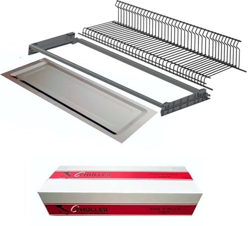 Fhuller Scolapiatti Incasso VASISTAS Griglia Unica Piatti Bicchieri Acciaio Zincato ARDESIA 702/90ARP4 PENSILE 90 INTERNO 86,4 Misura SCOLAPIATTI 85,6 + Vaschetta INOX + Telaio