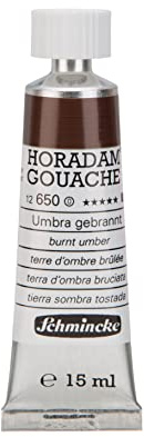Schmincke Horadam Gouache Umbra gebrannt 15 ml-Tube, 12 650 006