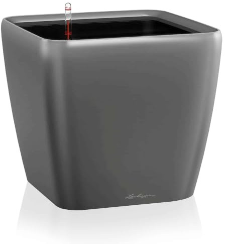 Lechuza-Gefäß mit Bewässerungssystem Quadro Premium LS 50 anthrazit Hochglanz| 16283