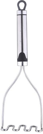 BERGNER Gizmo - Machacador/Triturador de Patatas de Acero Inoxdable - Prensa Patatas - 29x8.5cm - Mango con Detalle a Color - Buena Calidad y Resistencia - Apto para Lavavajillas