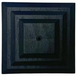 Linic Plastics Pack of 15 Plastic Fence Post Caps in Black to fit a 3 Square Fence Post, Rot Proof. (GT0045). UK Made. Free UK Postage