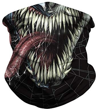 ToBe-U Seamless Multi Function Half Face Skull Tube Mask for Halloween (BXHA007)