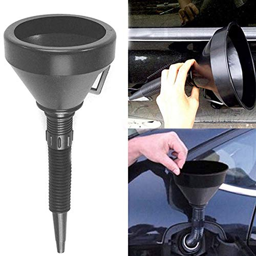 MZY1188 Entonnoir Flexible 2 en 1, écran Diesel d'essence en Plastique d'entonnoir pour Voiture à Moteur, économiseur de Carburant Durable