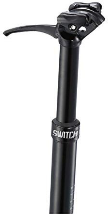 SWITCH! 1008/SW-08 Teleskop-Sattelstütze mit direkter Steuerung, Durchmesser 27,2 mm, Höhe 395 mm, Auslauf 105 mm, Farbe Schwarz