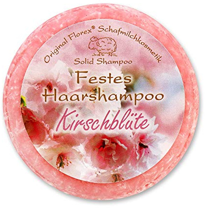 Florex Festes Haarshampoo Kirschblüte mit biologischer Schafmilch 58 g
