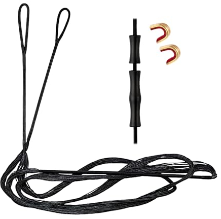 Deerseeker Dacron Bogen-Saiten-Set mit 2 Nockpunkten 12/14/16 Stränge 121,9â€“177,8 cm für traditionelle Longbow Recurve Bogen Bowstring