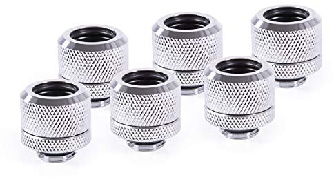 Alphacool 17554 Eiszapfen 14mm HardTube Anschraubtülle G1/4 - Chrome Sixpack Wasserkühlung