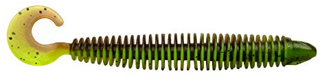 ZECK Gummiköder - Boggy 2,5 Inch | 6,4 cm UV-Aktiv - Moor Kiwi