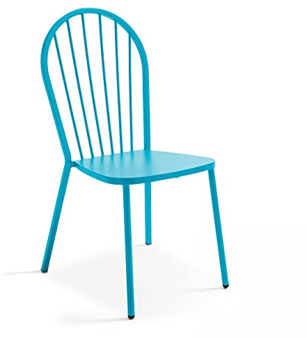 Oviala Garten-Bistrostuhl, Metall, Blau