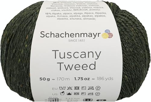 Schachenmayr Tuscany Tweed, 50G oliv Handstrickgarne