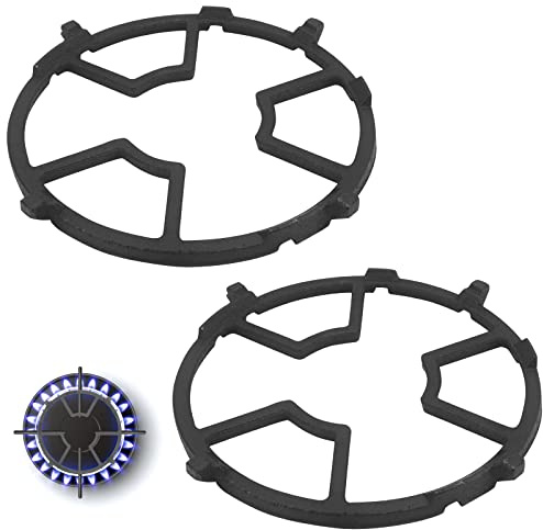 ShawFly 2 Stück WOK Ring Support, Universeller Aufsatzring für Gaskochfelder Gusseisen Eisen Ring Pfanne Unterstützung Ständer Stützring für Gasherd Gaskocher Kaffeekocher Backofen Küche