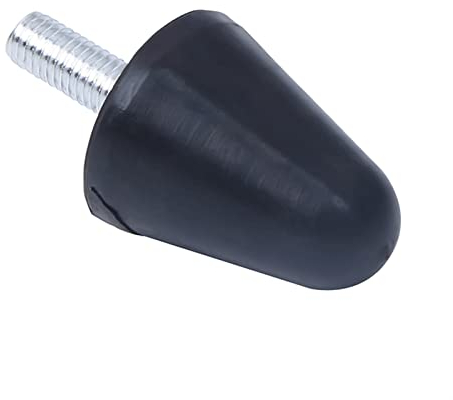 Stehbolzen-Buchse M6 M8 M10 M12 Gummi-Stoßdämpfer, Typ kegelförmiges, spitzes Stoßdämpfungspolster, Pufferpolster, rutschfeste stoßfeste Säule Isolator mit Gewinde ( Color : M8x23 D30xH37 2piece )
