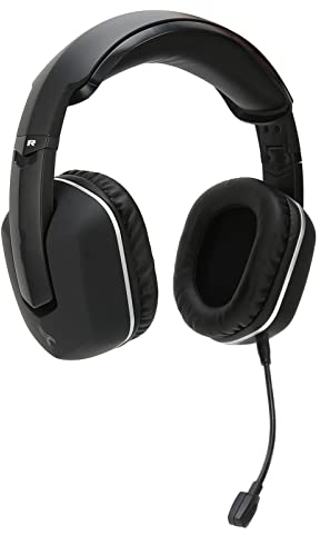 Annadue Gaming Headset Wireless mit Mikrofon für PC Computer, 2,4G 35ms Over Ear Gaming Kopfhörer, Kopfhörer Kabellos. (Black)