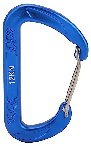 ANKROYU Karabiner zum Klettern, D-Ring-Karabiner aus Aluminiumlegierung, universeller Kletterkarabiner, Zubehör für Kletterausrüstung zum Klettern (Blau)