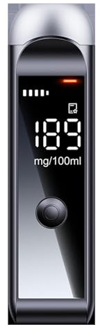 Etilometro Portatile per Alcol, etilometro per Alcol - Rilevatore di Alcol nel respiro | Tester per Alcol con Display a LED, Strumento Portatile per Test 'alito alcolico, analizzatore accurato 'alito