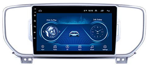 Radio estéreo para automóvil Android 8.1 con pantalla táctil de 9 pulgadas para K-IA KX5 2016-2018 Radio multimedia de entretenimiento para automóvil, conexión a Internet WiFi/BT, compatible con Blue
