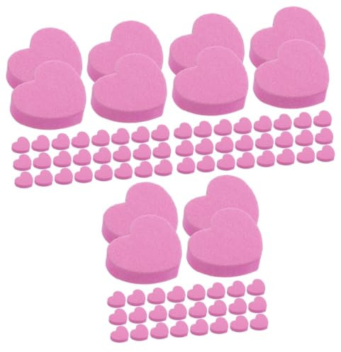minkissy 3 Juegos Amor Lima De Uñas Tiras De Esmalte De Uñas Recortador De Cutículas Lima De Uñas Y Tampones Limas De Uñas Kit De Manicura Clíper Cortaúñas Tijeras Esponja Rosa 50 Uds * 3
