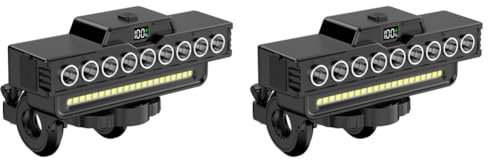 LYEAA Faro delantero para bicicleta, carga USB, 1600 lm, luz frontal brillante para conducción nocturna, linterna impermeable para bicicleta