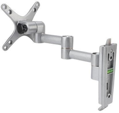 Plyisty Pantalla de Pantalla de de Grande de Aleación de Aluminio, Rotación de Inclinación Ajustable para Televisores de 13-30 Pulgadas, Gestión de Cables, en Gris Plateado