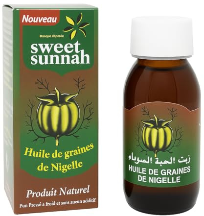 Natureluxy 100 % naturlig nigellaolja - 60 ml | kallpressad svart kumminfröolja | hud- och hårvård, orientalisk tradition