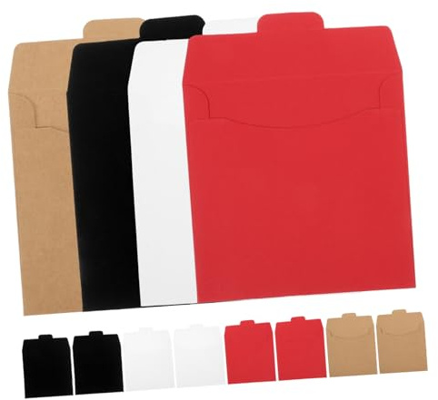 SOIMISS 20pcs Paper Cd Dvd Envelopes Sleeves Retro Storage Cases Holder Cd Covers Blank Sleeves for Music Burning