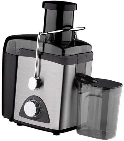 Fenteer Extractor de Jugo Máquina Centrífuga Multifuncional Motor 1000W Material Acero PP Fácil Limpieza Adecuado para Tienda de Bebidas Cocina Hogar Regalos