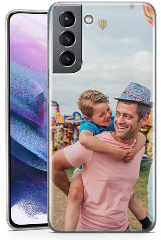 EMIT PRINT Personalisierte Hülle für Samsung Galaxy A17 Premium Langlebige TPU Handyhülle | Gestalten Sie Ihre Idee mit Foto Logo Text und Namen - EIN Bild Layout