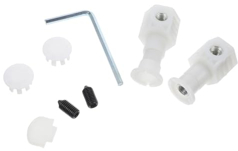 BIUDECO Set Viti per Wc a Montaggio Laterale Bulloni e Guarnizione per Fissaggio Parete Kit Sostituzione Parti di Ricambio per Wc Resistente e Stabile
