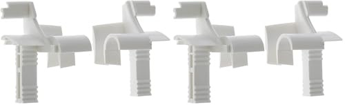 cyclingcolors 2x Persiana enrollable Tulipe de una sola pieza con corte de 45° para lamas de 7 a 9 mm embudo de PVC blanco Riel guía Protección universal Accesorio para persianas (Paquete de 2)