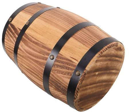 Alasum Retro-fasshocker Aus Massivem Holz Möbel Rustikaler Holzhocker Badezimmerhocker-dekor Multifunktionaler Stuhl Light Brown