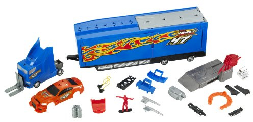 Hot Wheels Mattel R5485-0 Camión con Taller de Coches