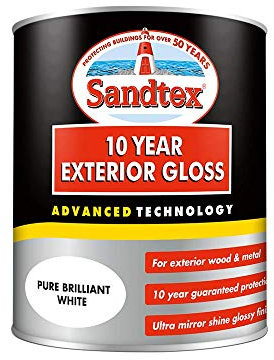 Sandtex 10 Year Exterior Gloss 750ml Brilliant White