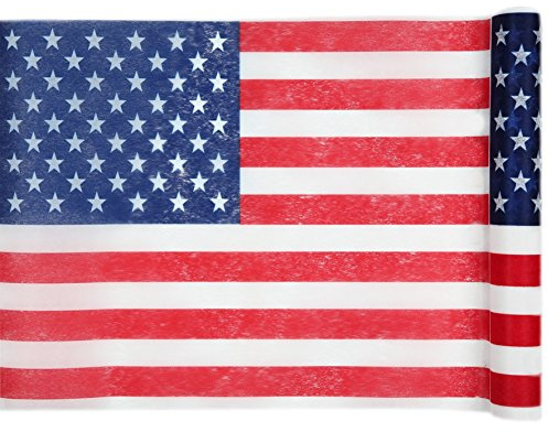 Santex 4846-99 Tischläufer, bedruckt, Motiv: Amerika, Karton, mehrfarbig, 500 x 30 x 0,01 cm