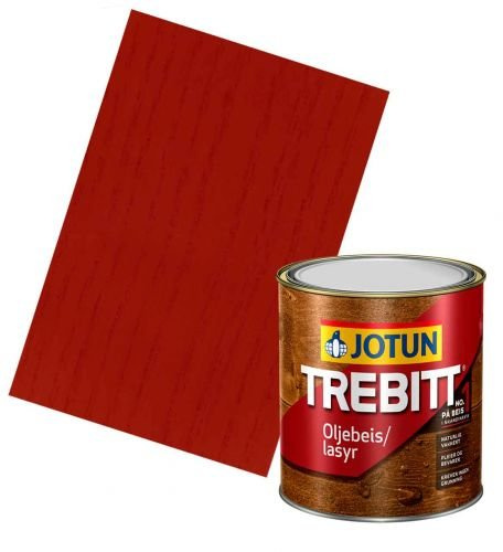 JOTUN TREBITT Lasur Schwedenrot 0,75l - Skandinavische Holzschutzlasur
