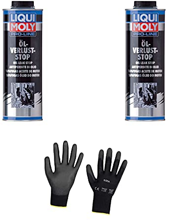 Iloda 2xOriginal Liqui Moly 1l Pro-Line Öl-Verlust-Stop 5182 Schutzhandschuhe