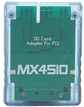 MX4SIO SIO2SD SD-kortadapter för , Spelkonsolens Minneskortläsare, Minneskortadapter för FAT-spelkonsolen, Plug And Play(Blå)