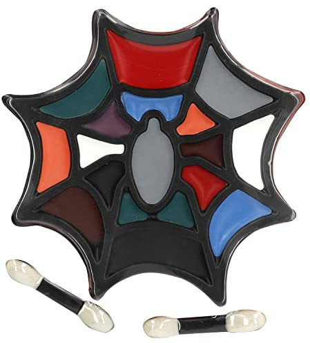 Folat 67992 Make-up-Set Spinnennetz Halloween, Mehrfarbig