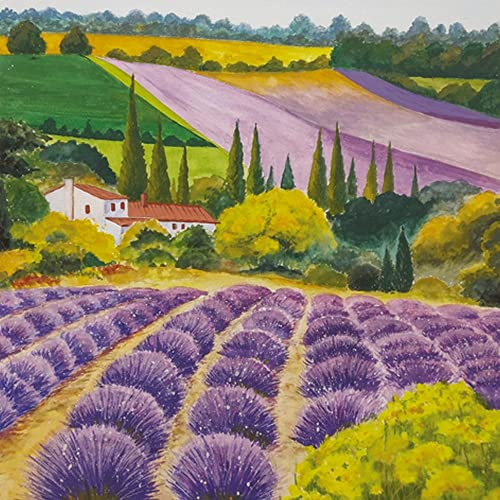 20 Servietten Großes Lavendelfeld | Lavendel | Blumen | Natur | Landschaft | Tischdeko | Decoupage | Serviettentechnik 33x33cm