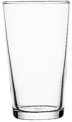 Pasabahce Conical Tall Tumbler/Pint Glass 570ml, Set of 4, Gift Boxed 42287