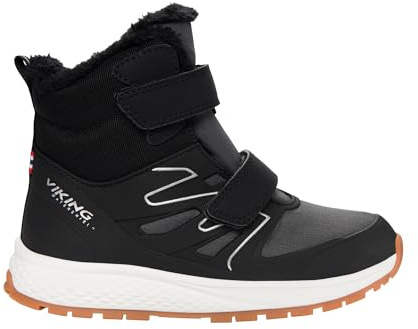 Viking Equip Defence Warm WP 2v, Unisex snöstövlar, Svart Charcoal, 29 EU