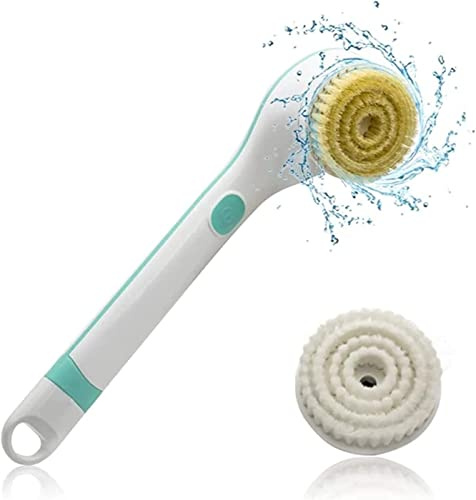 GeRRiT Brosse de douche Pommeau de douche Brosse arrière Brosse de nettoyage de douche Douche à long manche Après brosse Brosse à cheveux de douche